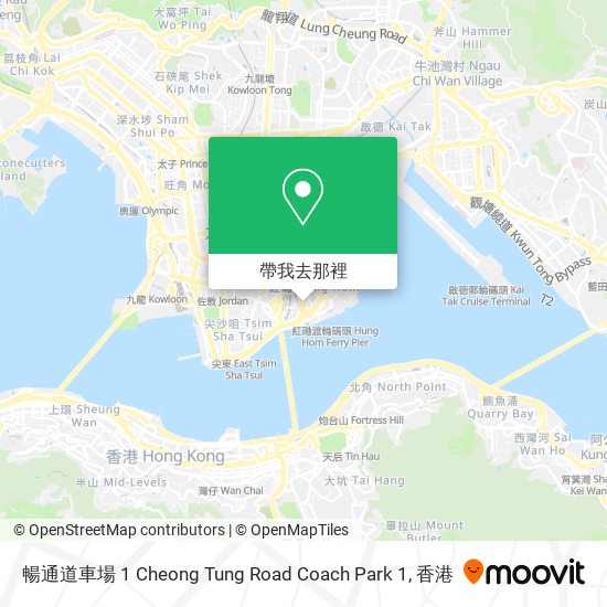 暢通道車場 1 Cheong Tung Road Coach Park 1地圖