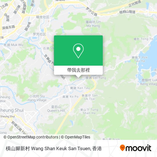 橫山腳新村 Wang Shan Keuk San Tsuen地圖