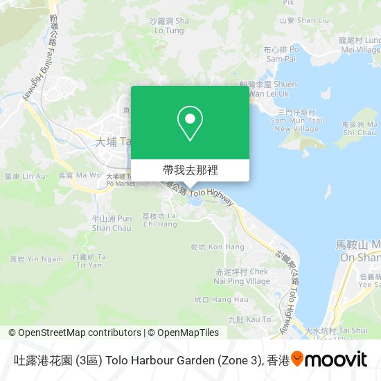 吐露港花園 (3區) Tolo Harbour Garden (Zone 3)地圖