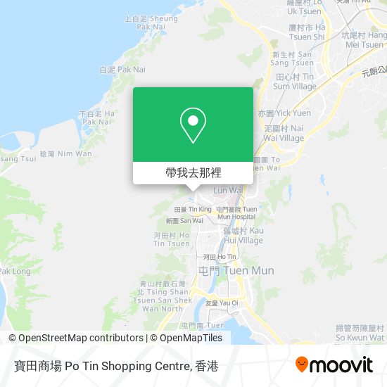 寶田商場 Po Tin Shopping Centre地圖