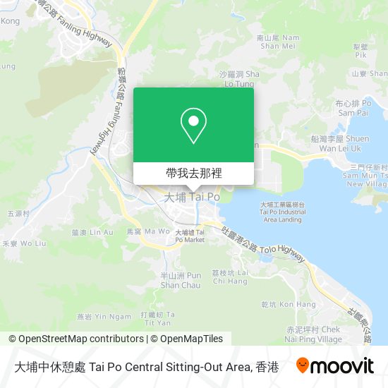 大埔中休憩處 Tai Po Central Sitting-Out Area地圖
