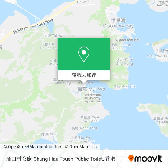 涌口村公廁 Chung Hau Tsuen Public Toilet地圖