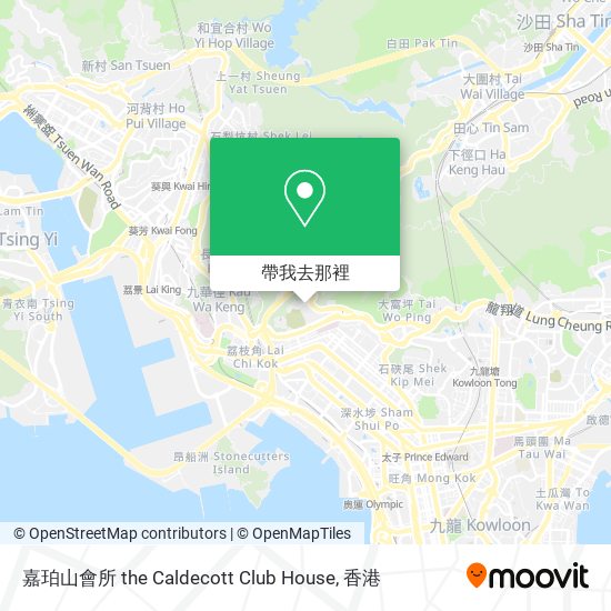 嘉珀山會所 the Caldecott Club House地圖