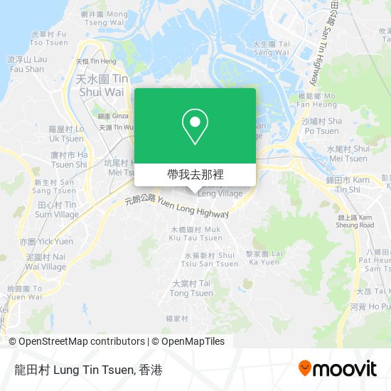 龍田村 Lung Tin Tsuen地圖