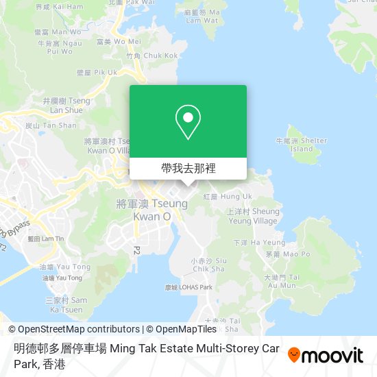 明德邨多層停車場 Ming Tak Estate Multi-Storey Car Park地圖
