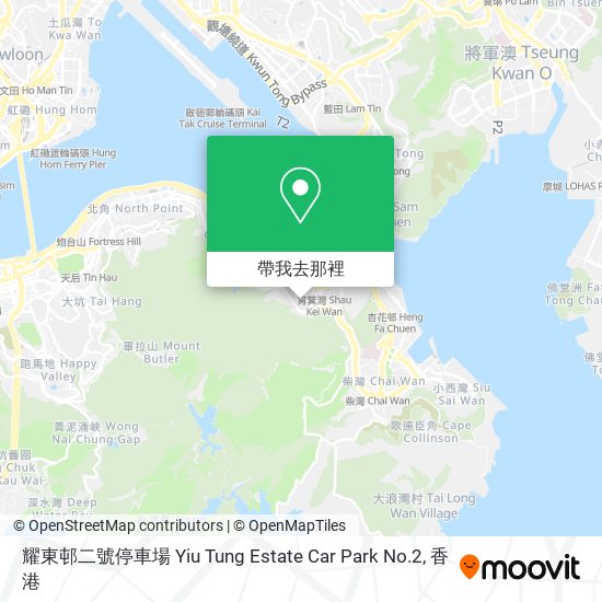 耀東邨二號停車場 Yiu Tung Estate Car Park No.2地圖