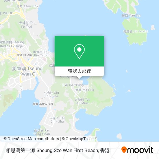 相思灣第一灘 Sheung Sze Wan First Beach地圖
