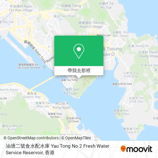 油塘二號食水配水庫 Yau Tong No.2 Fresh Water Service Reservoir地圖