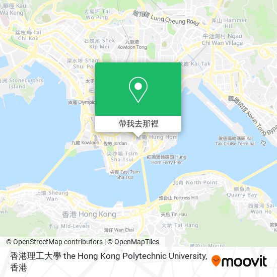 香港理工大學 the Hong Kong Polytechnic University地圖