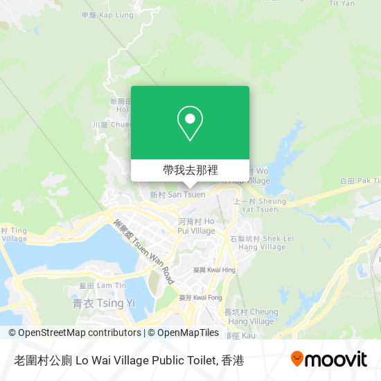 老圍村公廁 Lo Wai Village Public Toilet地圖
