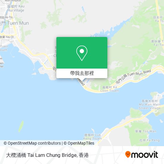 大欖涌橋 Tai Lam Chung Bridge地圖