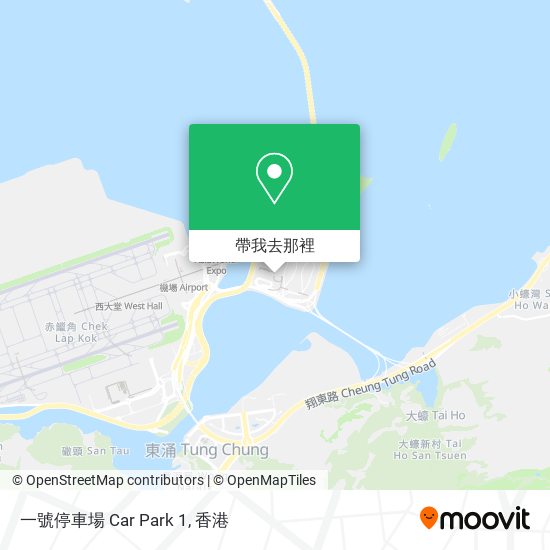 一號停車場 Car Park 1地圖