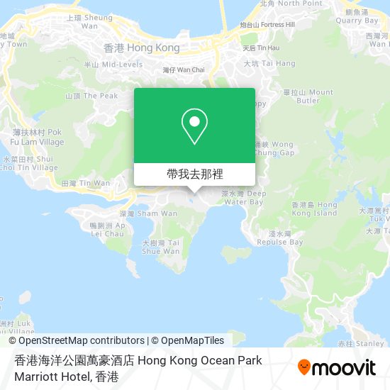 香港海洋公園萬豪酒店 Hong Kong Ocean Park Marriott Hotel地圖