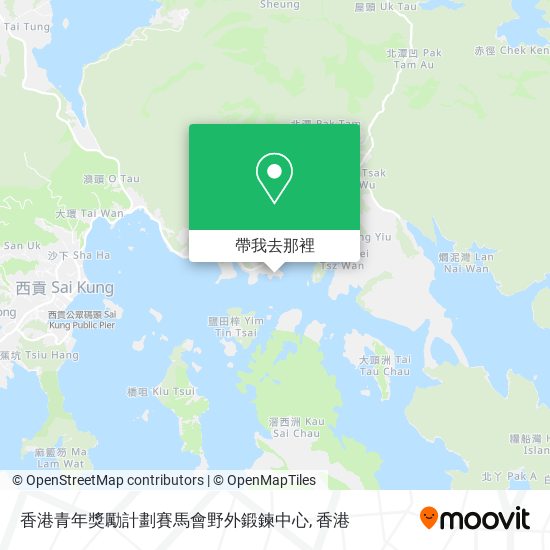 香港青年獎勵計劃賽馬會野外鍛鍊中心地圖