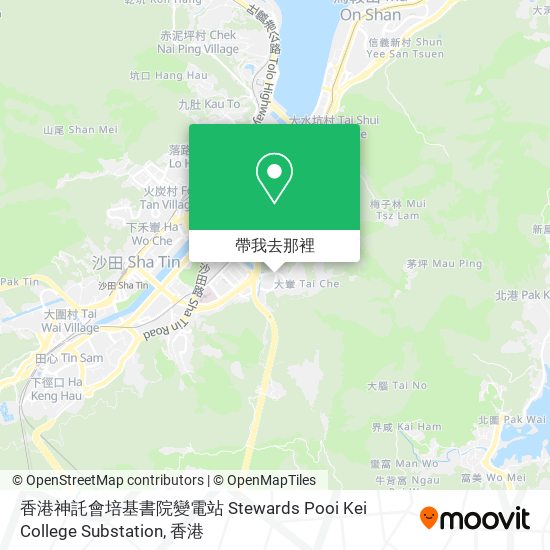 香港神託會培基書院變電站 Stewards Pooi Kei College Substation地圖