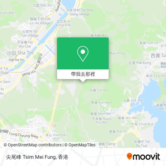 尖尾峰 Tsim Mei Fung地圖