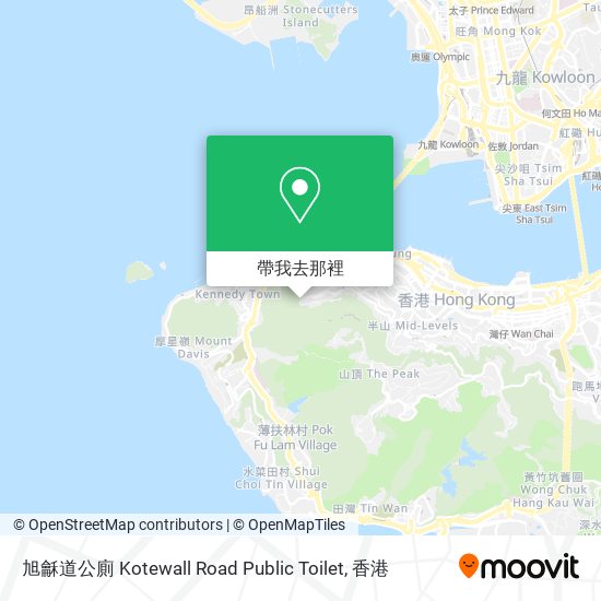 旭龢道公廁 Kotewall Road Public Toilet地圖