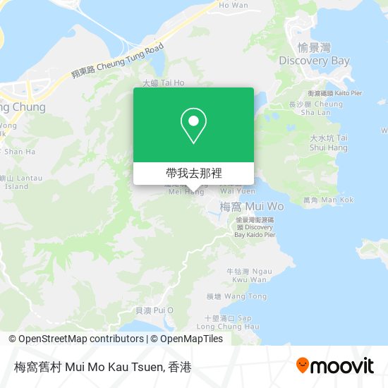 梅窩舊村 Mui Mo Kau Tsuen地圖