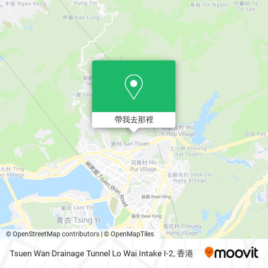 Tsuen Wan Drainage Tunnel Lo Wai Intake I-2地圖