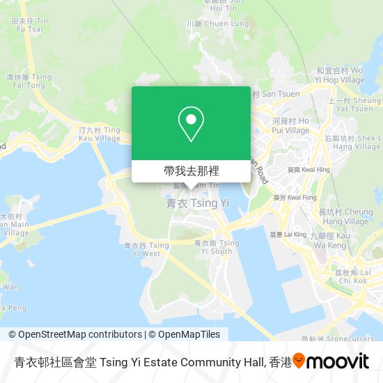 青衣邨社區會堂 Tsing Yi Estate Community Hall地圖