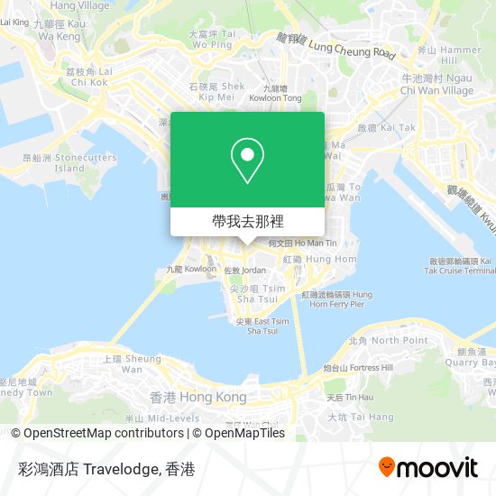 彩鴻酒店 Travelodge地圖