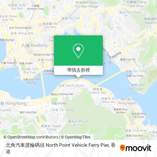 北角汽車渡輪碼頭 North Point Vehicle Ferry Pier地圖