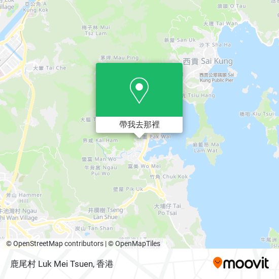 鹿尾村 Luk Mei Tsuen地圖