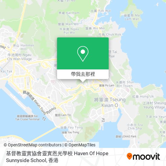 基督教靈實協會靈實恩光學校 Haven Of Hope Sunnyside School地圖