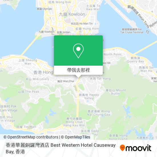 香港華麗銅鑼灣酒店 Best Western Hotel Causeway Bay地圖