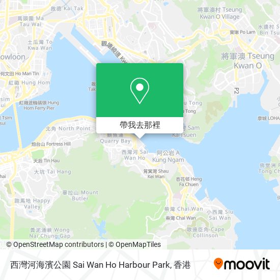 西灣河海濱公園 Sai Wan Ho Harbour Park地圖