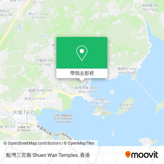 船灣三宮廟 Shuen Wan Temples地圖