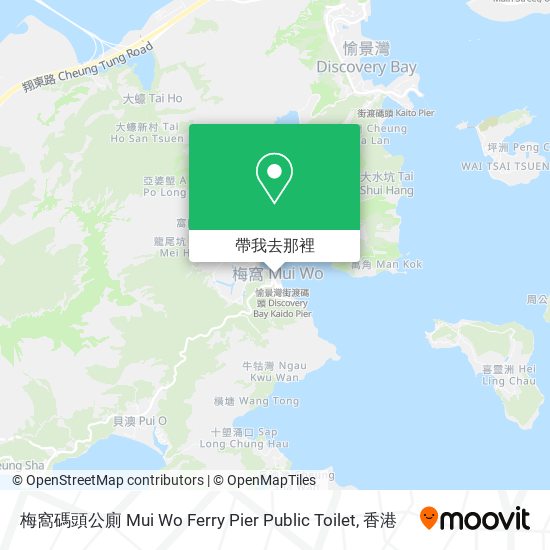 梅窩碼頭公廁 Mui Wo Ferry Pier Public Toilet地圖