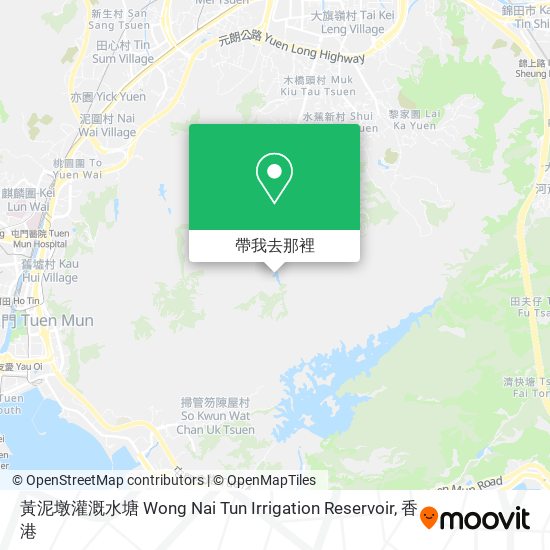 黃泥墩灌溉水塘 Wong Nai Tun Irrigation Reservoir地圖