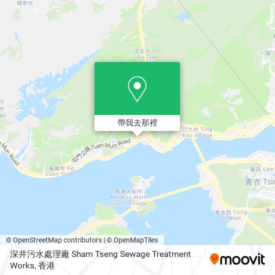 深井污水處理廠 Sham Tseng Sewage Treatment Works地圖