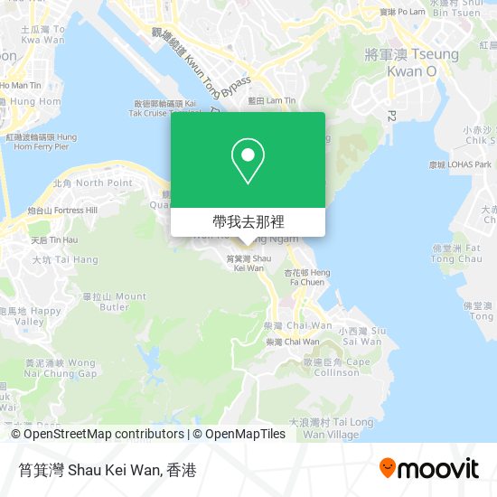 筲箕灣 Shau Kei Wan地圖