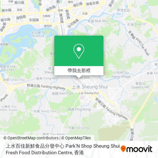 上水百佳新鮮食品分發中心 Park'N Shop Sheung Shui Fresh Food Distribution Centre地圖