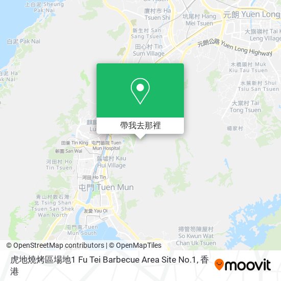 虎地燒烤區場地1 Fu Tei Barbecue Area Site No.1地圖