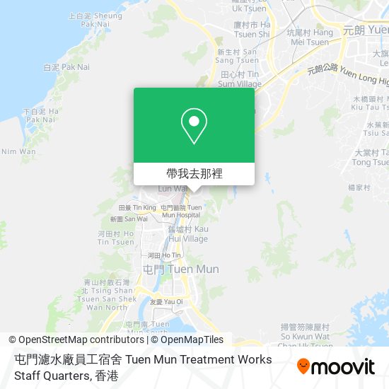屯門濾水廠員工宿舍 Tuen Mun Treatment Works Staff Quarters地圖