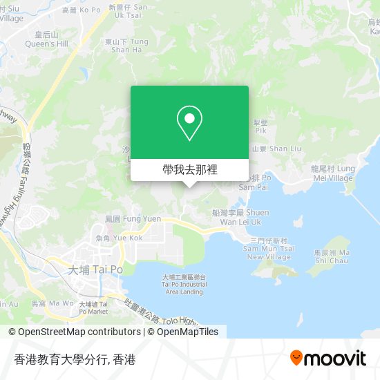 香港教育大學分行地圖