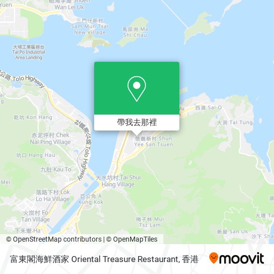 富東閣海鮮酒家 Oriental Treasure Restaurant地圖