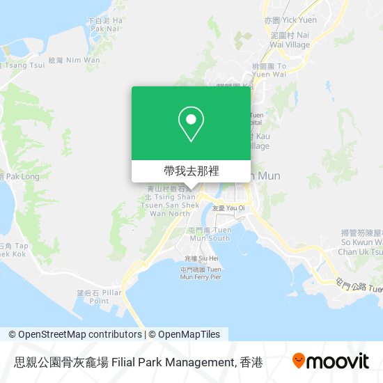 思親公園骨灰龕場 Filial Park Management地圖