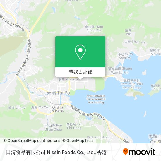日清食品有限公司 Nissin Foods Co., Ltd.地圖