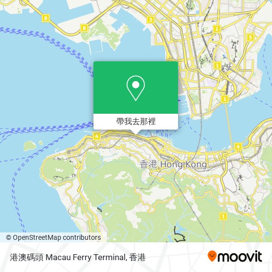 港澳碼頭 Macau Ferry Terminal地圖