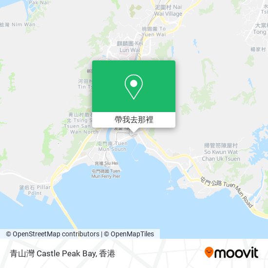 青山灣 Castle Peak Bay地圖