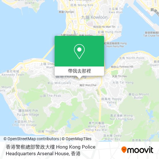 香港警察總部警政大樓 Hong Kong Police Headquarters Arsenal House地圖