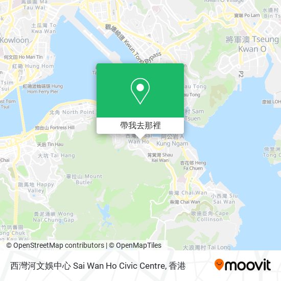西灣河文娛中心 Sai Wan Ho Civic Centre地圖