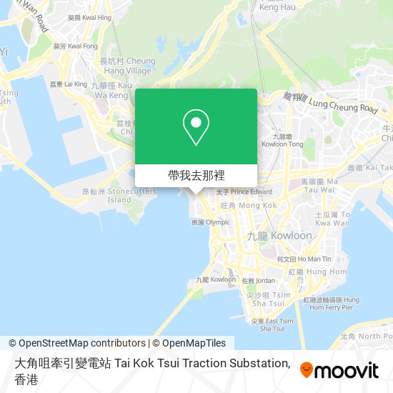 大角咀牽引變電站 Tai Kok Tsui Traction Substation地圖
