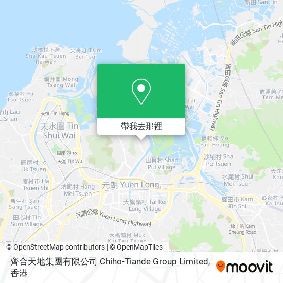 齊合天地集團有限公司 Chiho-Tiande Group Limited地圖