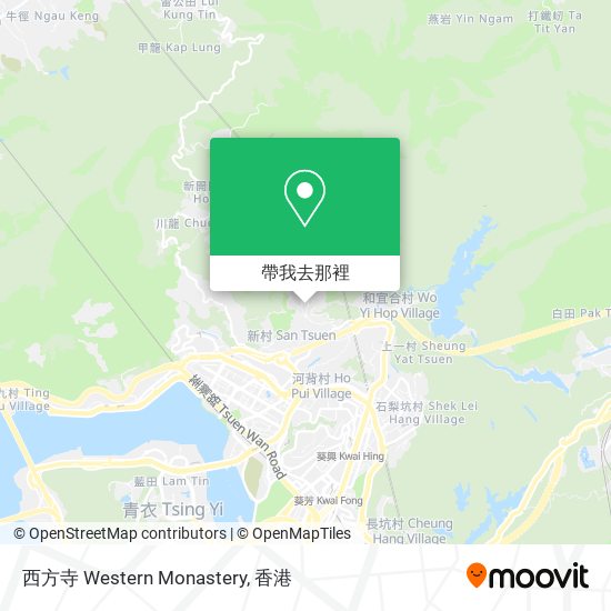 西方寺 Western Monastery地圖
