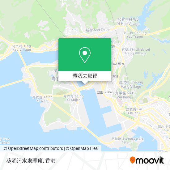 葵涌污水處理廠地圖